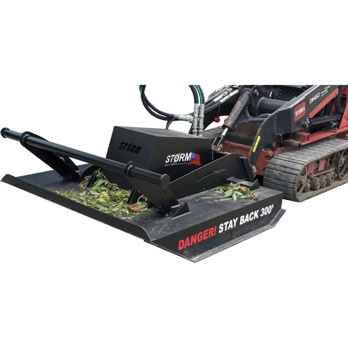 48" STORM MINI BRUSH CUTTER - Attached